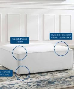 Modway Restore Ottoman White