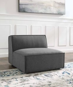 Modway Armless Sofa Chairs Restore Sectional Sofa Armless Chair Charcoal