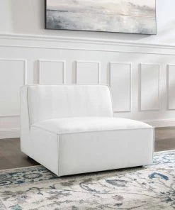 Modway Armless Sofa Chairs Restore Sectional Sofa Armless Chair White