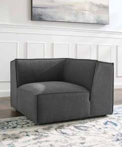 Modway Restore Sectional Sofa Corner Chair Charcoal Sectionals