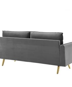Modway Revive Performance Velvet Sofa Gray
