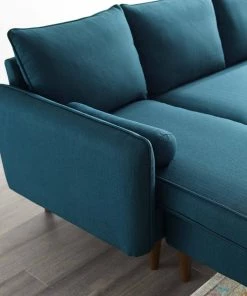 Modway Revive Upholstered Right Or Left Sectional Sofa Azure