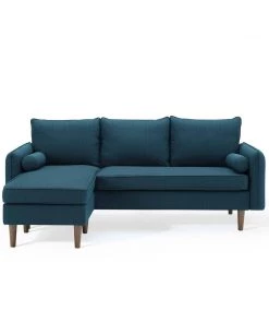 Modway Revive Upholstered Right Or Left Sectional Sofa Azure