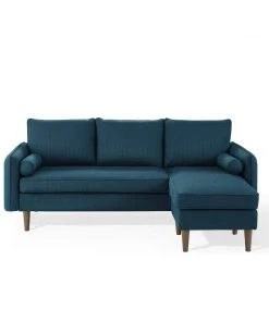 Modway Revive Upholstered Right Or Left Sectional Sofa Azure