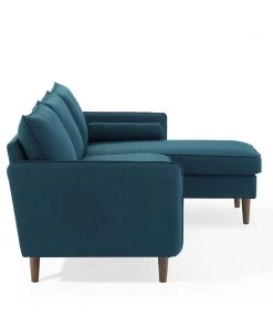 Modway Revive Upholstered Right Or Left Sectional Sofa Azure