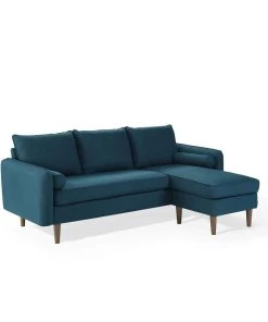 Modway Revive Upholstered Right Or Left Sectional Sofa Azure