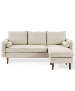 Modway Revive Upholstered Right Or Left Sectional Sofa Beige Sectionals