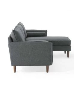 Modway Revive Upholstered Right Or Left Sectional Sofa Gray