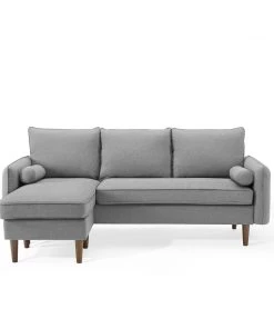 Modway Revive Upholstered Right Or Left Sectional Sofa Light Gray Sectionals