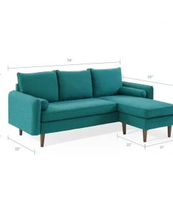 Modway Sectionals Revive Upholstered Right Or Left Sectional Sofa Teal
