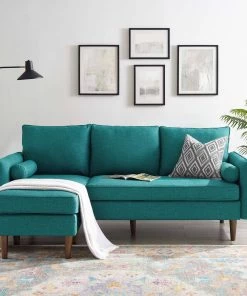 Modway Sectionals Revive Upholstered Right Or Left Sectional Sofa Teal