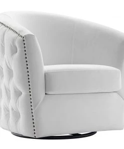 Modway Rogue Armchair Performance Velvet Set Of 2 White