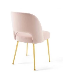 Modway Dining Chairs Rouse Dining Room Side Chair Set Of 2 Pink