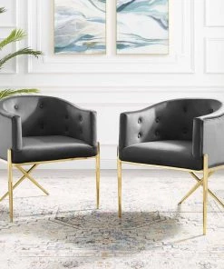 Modway Savour Accent Dining Armchair Performance Velvet Set Of 2 Charcoal 16 Modway Savour Accent Dining Armchair Performance Velvet Set Of 2 Charcoal