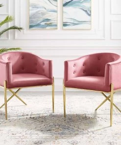 Modway Accent Chairs Savour Accent Dining Armchair Performance Velvet Set Of 2 Dusty Rose 16 Modway Accent Chairs Savour Accent Dining Armchair Performance Velvet Set Of 2 Dusty Rose