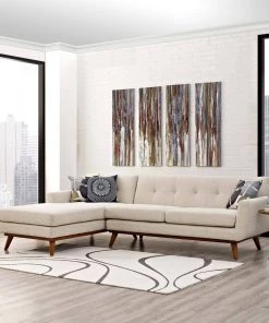 Modway Se Left-Facing Sectional Sofa Beige Sectionals