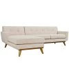 Modway Se Left-Facing Sectional Sofa Beige Sectionals