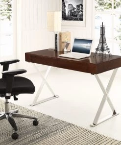 Modway Sector Stainless Steel Office Desk 11 Modway Sector Stainless Steel Office Desk
