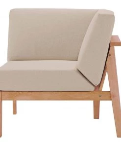 Modway Outdoor Sectional Sedona Outdoor Patio Eucalyptus Wood Sectional Sofa Corner Chair Natural Taupe