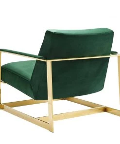 Modway Seg Performance Velvet Accent Chair Gold Emerald Accent Chairs
