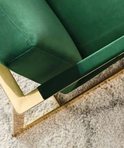 Modway Seg Performance Velvet Accent Chair Gold Emerald Accent Chairs
