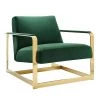 Modway Seg Performance Velvet Accent Chair Gold Emerald Accent Chairs