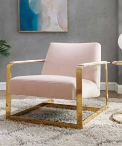 Modway Seg Performance Velvet Accent Chair Gold Pink 16 Modway Seg Performance Velvet Accent Chair Gold Pink