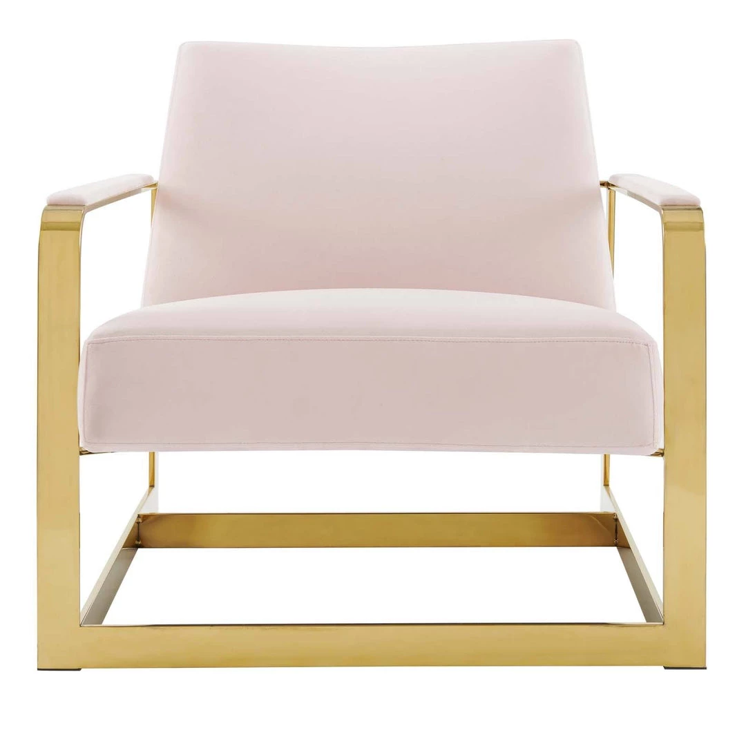 Modway Seg Performance Velvet Accent Chair Gold Pink 4 Modway Seg Performance Velvet Accent Chair Gold Pink