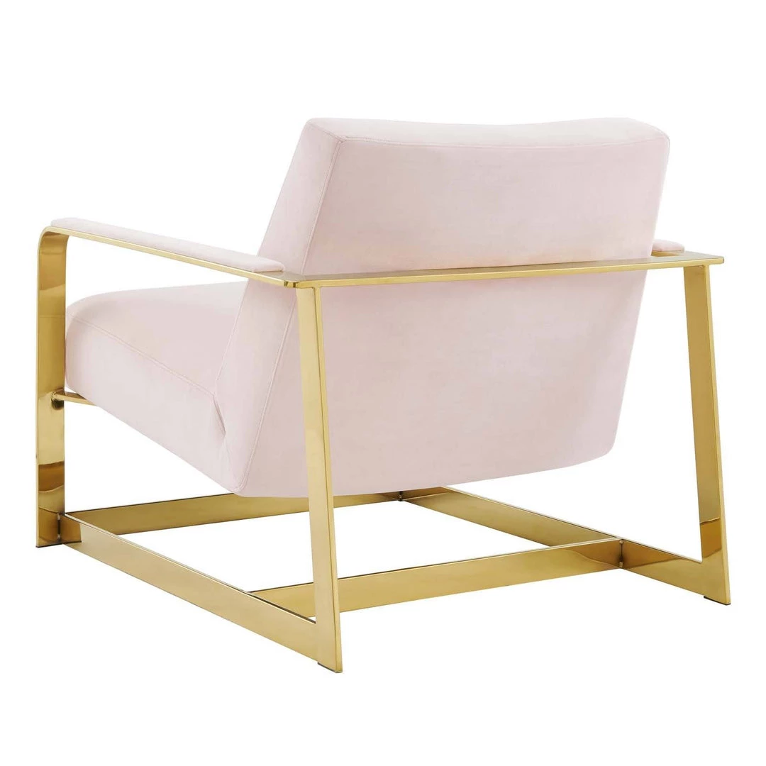 Modway Seg Performance Velvet Accent Chair Gold Pink 3 Modway Seg Performance Velvet Accent Chair Gold Pink