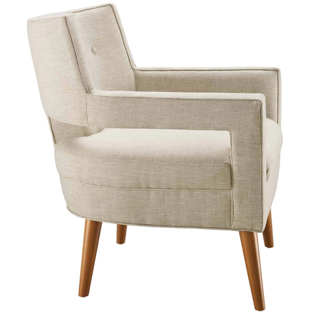 Modway Sheer Upholstered Fabric Armchair Sand 2 Modway Sheer Upholstered Fabric Armchair Sand