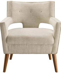 Modway Sheer Upholstered Fabric Armchair Sand 10 Modway Sheer Upholstered Fabric Armchair Sand