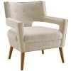 Modway Sheer Upholstered Fabric Armchair Sand