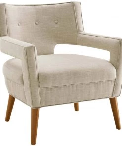 Modway Sheer Upholstered Fabric Armchair Sand