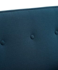 Modway Sheer Upholstered Fabric Loveseat Azure Loveseats