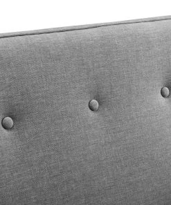 Modway Sheer Upholstered Fabric Loveseat Light Gray 10 Modway Sheer Upholstered Fabric Loveseat Light Gray