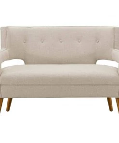 Modway Sheer Upholstered Fabric Loveseat Sand
