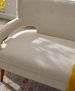 Modway Sheer Upholstered Fabric Loveseat Sand