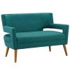 Modway Sheer Upholstered Fabric Loveseat Teal