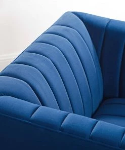 Modway Shift Channel Tufted Performance Velvet Armchair Navy 14 Modway Shift Channel Tufted Performance Velvet Armchair Navy