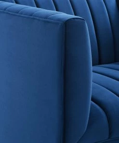 Modway Shift Channel Tufted Performance Velvet Armchair Navy 13 Modway Shift Channel Tufted Performance Velvet Armchair Navy