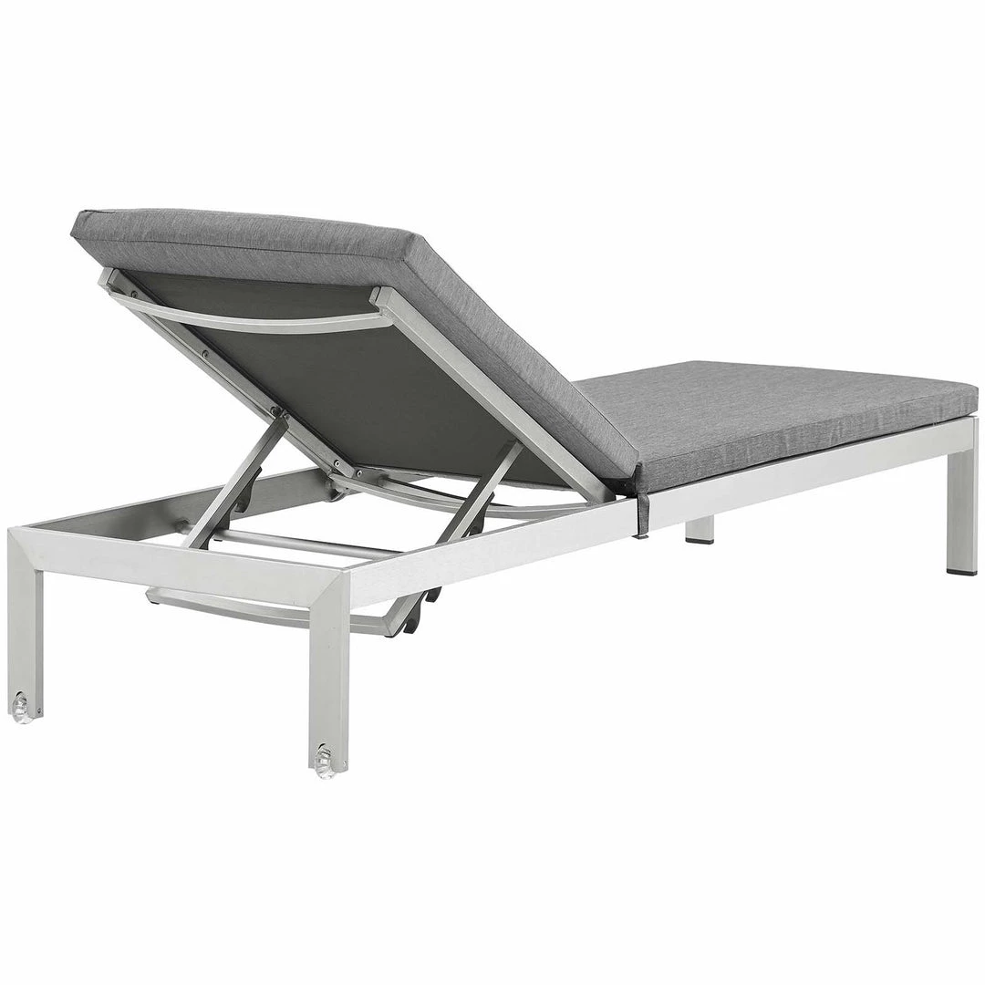 Modway Shore Chaise With Cushions Outdoor Patio Aluminum Set Of 2 Silver Gray Lounge Chair Outdoor 5 Modway Shore Chaise With Cushions Outdoor Patio Aluminum Set Of 2 Silver Gray Lounge Chair Outdoor