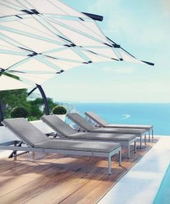 Modway Shore Chaise With Cushions Outdoor Patio Aluminum Set Of 4 Silver Gray Lounge Chair Outdoor 12 Modway Shore Chaise With Cushions Outdoor Patio Aluminum Set Of 4 Silver Gray Lounge Chair Outdoor