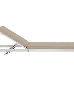 Modway Shore Chaise With Cushions Outdoor Patio Aluminum Set Of 6 Silver Beige Lounge Chair Outdoor 9 Modway Shore Chaise With Cushions Outdoor Patio Aluminum Set Of 6 Silver Beige Lounge Chair Outdoor