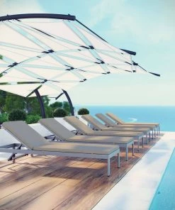 Modway Shore Chaise With Cushions Outdoor Patio Aluminum Set Of 6 Silver Beige Lounge Chair Outdoor 12 Modway Shore Chaise With Cushions Outdoor Patio Aluminum Set Of 6 Silver Beige Lounge Chair Outdoor