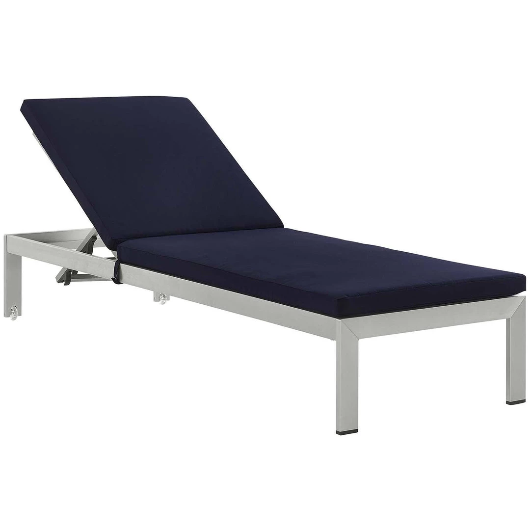 Modway Lounge Chair Outdoor Shore Chaise With Cushions Outdoor Patio Aluminum Set Of 6 Silver Navy 2 Modway Lounge Chair Outdoor Shore Chaise With Cushions Outdoor Patio Aluminum Set Of 6 Silver Navy