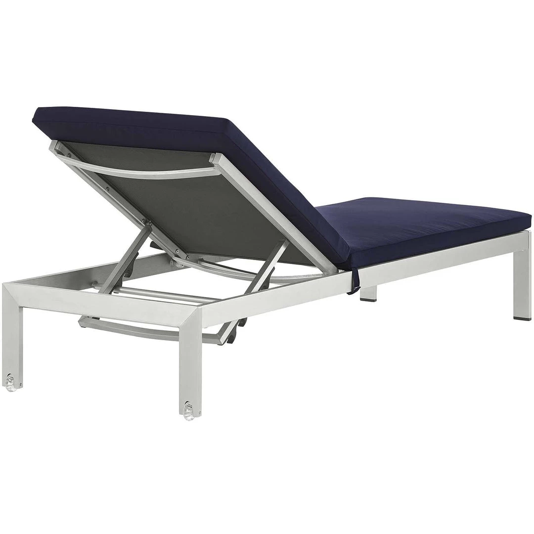 Modway Lounge Chair Outdoor Shore Chaise With Cushions Outdoor Patio Aluminum Set Of 6 Silver Navy 5 Modway Lounge Chair Outdoor Shore Chaise With Cushions Outdoor Patio Aluminum Set Of 6 Silver Navy