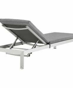 Modway Shore Outdoor Patio Aluminum Chaise With Cushions Silver Gray Lounge Chair Outdoor 9 Modway Shore Outdoor Patio Aluminum Chaise With Cushions Silver Gray Lounge Chair Outdoor