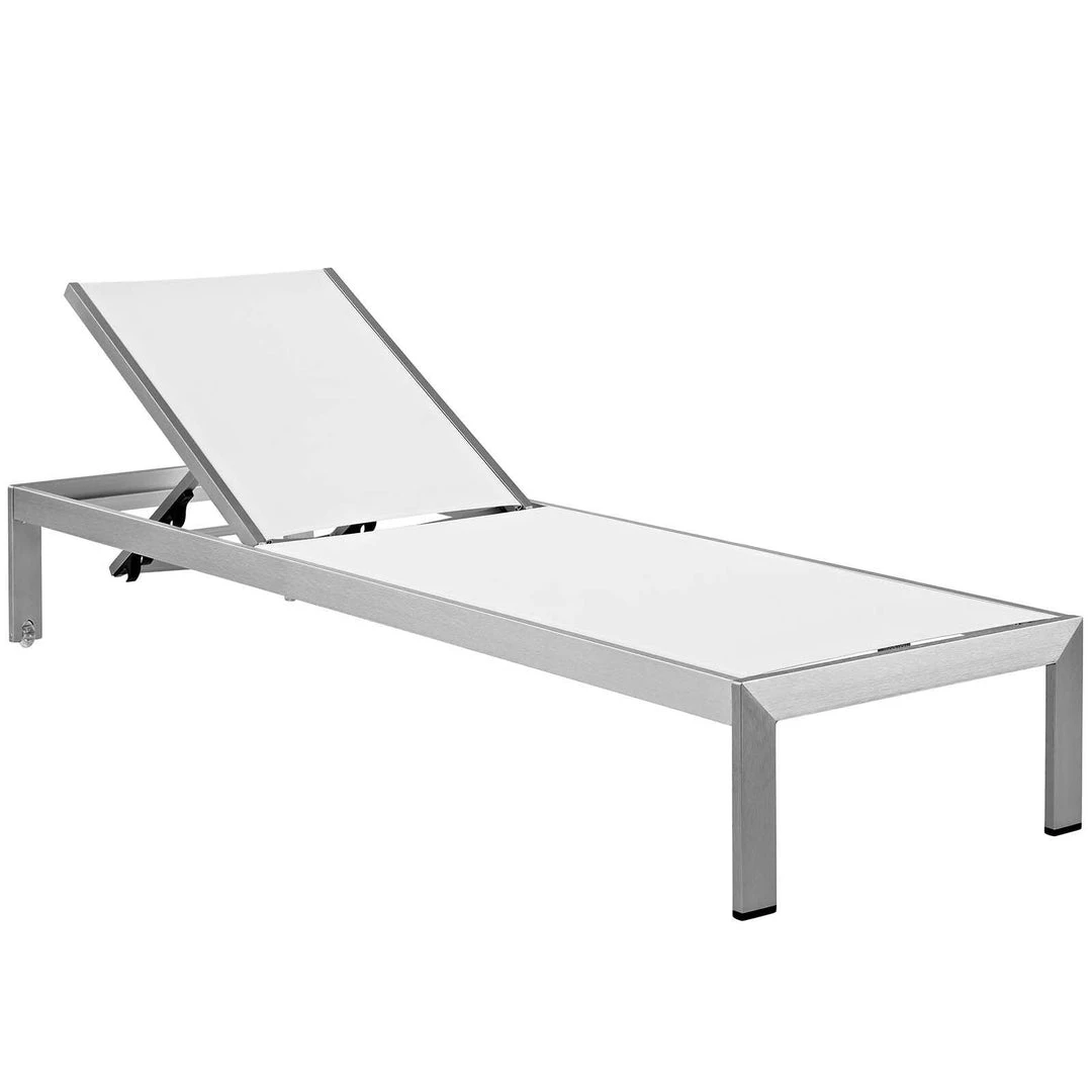 Modway Shore Outdoor Patio Aluminum Chaise With Cushions Silver Mocha Lounge Chair Outdoor 2 Modway Shore Outdoor Patio Aluminum Chaise With Cushions Silver Mocha Lounge Chair Outdoor