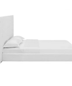 Modway Beds Sierra Queen Upholstered Fabric Platform Bed White 9 Modway Beds Sierra Queen Upholstered Fabric Platform Bed White