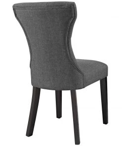 Modway Silhouette Dining Side Chairs Upholstered Fabric Set Of 4 Gray 9 Modway Silhouette Dining Side Chairs Upholstered Fabric Set Of 4 Gray